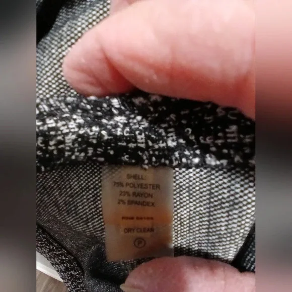 Calvin Klein Tweed Houndstooth Bell Sleeve Sheath Dress Womens Size 10 Office - Picture 4 of 7